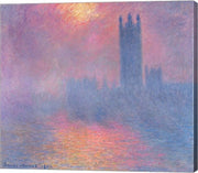 The Houses of Parliament, London, with the sun breaking through the fog, 1904 by Claude Monet