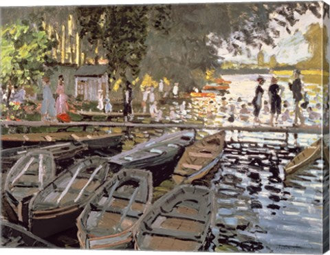 Bathers at La Grenouillere, 1869 by Claude Monet