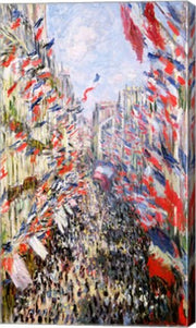 The Rue Montorgueil, Paris, Celebration of June 30, 1878 by Claude Monet