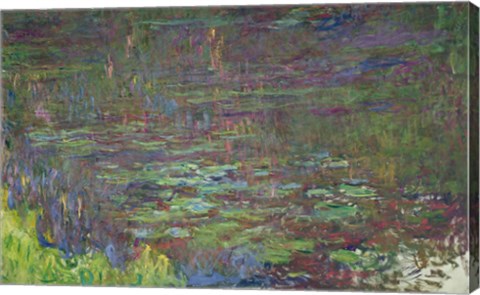 Waterlilies at Sunset, detail from the right hand side, 1915-26 by Claude Monet