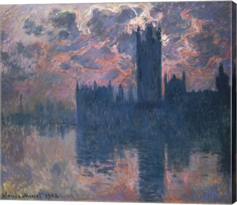 Houses of Parliament, Sunset, 1902 by Claude Monet