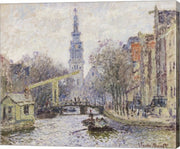 Canal a Amsterdam, 1874 by Claude Monet