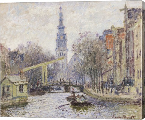 Canal a Amsterdam, 1874 by Claude Monet
