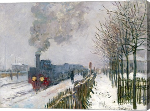 Train in the Snow or The Locomotive, 1875 by Claude Monet