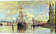 The Seine at Rouen, 1872 by Claude Monet
