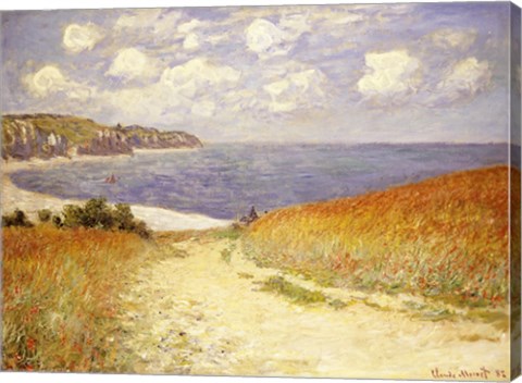 Path in the Wheat at Pourville, 1882 by Claude Monet