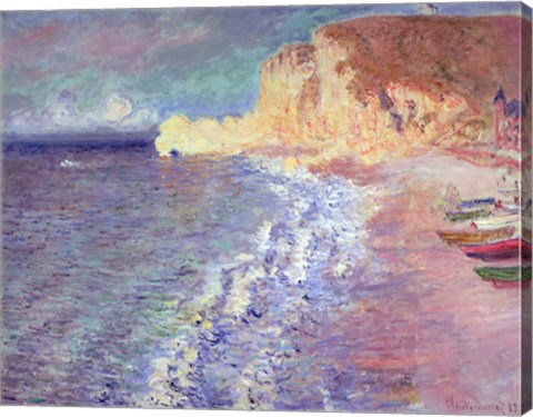 Morning at Etretat, 1883 by Claude Monet