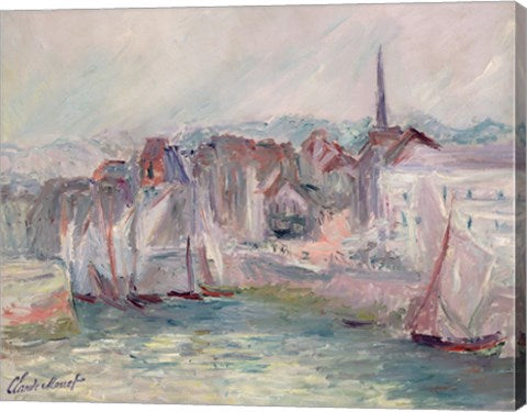 Boats in the Port of Honfleur, 1917 by Claude Monet