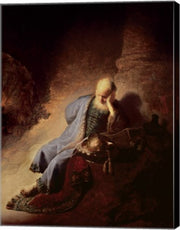 Jeremiah mourning over the Destruction of Jerusalem by Rembrandt van Rijn