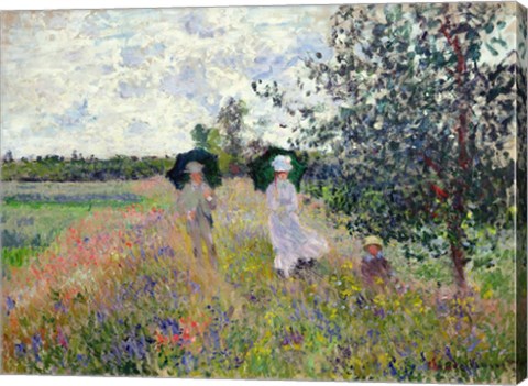 Promenade near Argenteuil, 1873 by Claude Monet