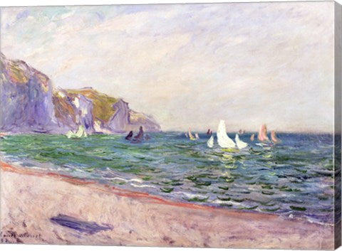 Boats below the Cliffs at Pourville, 1882 by Claude Monet