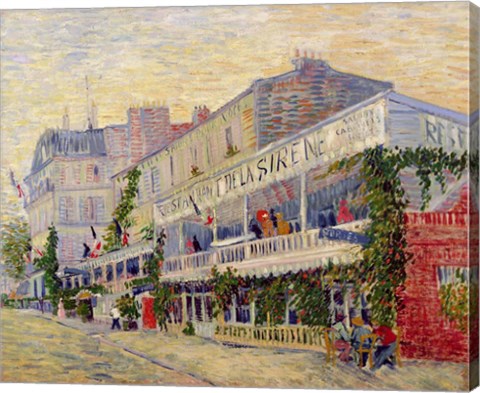 Restaurant de la Sirene at Asnieres, 1887 by Vincent Van Gogh