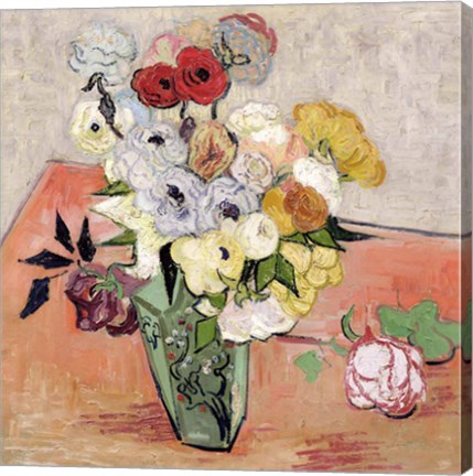 Roses and Anemones, 1890 by Vincent Van Gogh