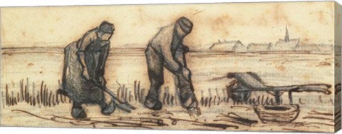 The Potato Harvest by Vincent Van Gogh