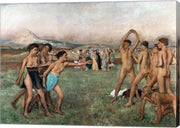 Young Spartans Exercising, c.1860 by Edgar Degas