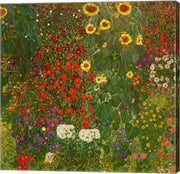 Farm Garden with Flowers by Gustav Klimt