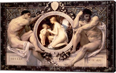 Idylle, 1884 by Gustav Klimt