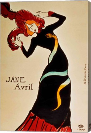 Jane Avril by Henri de Toulouse-Lautrec