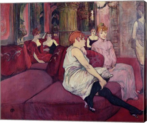 In the Salon at the Rue des Moulins, 1894 by Henri de Toulouse-Lautrec