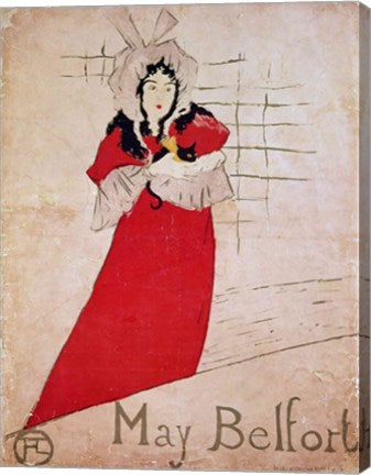 May Belfort, France, 1895 by Henri de Toulouse-Lautrec