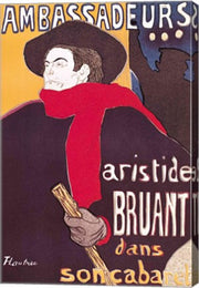 Poster advertising Aristide Bruant by Henri de Toulouse-Lautrec