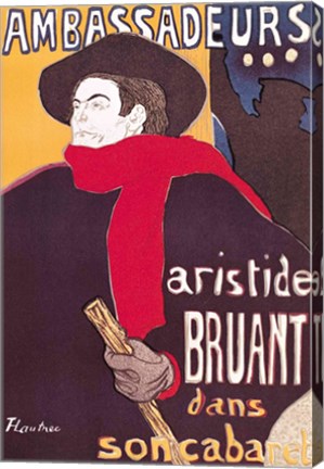 Poster advertising Aristide Bruant by Henri de Toulouse-Lautrec