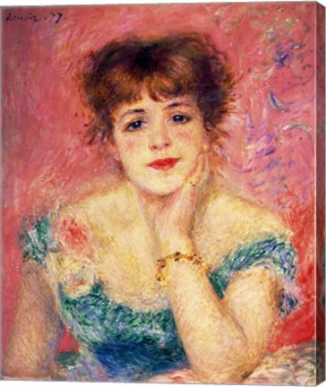 Portrait of the actress Jeanne Samary, 1877 by Pierre-Auguste Renoir