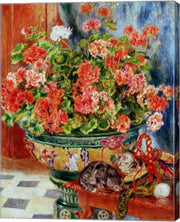 Geraniums and Cats, 1881 by Pierre-Auguste Renoir