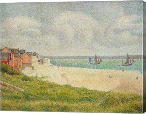 Le Crotoy looking Upstream, 1889 by Georges Seurat