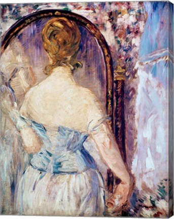 Woman Before a Mirror by Edouard Manet