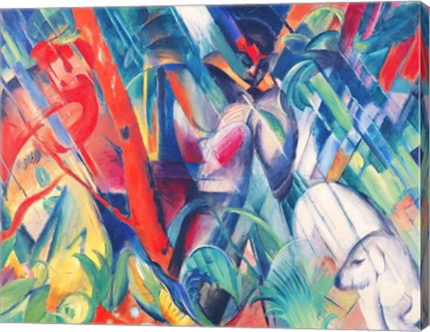 In the Rain, 1912 by Franz Marc