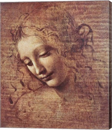 Head of a Young Woman with Tousled Hair by Leonardo Da Vinci