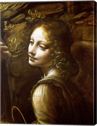 Detail of the Angel, from The Virgin of the Rocks by Leonardo Da Vinci