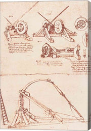 Designs for a Catapult by Leonardo Da Vinci