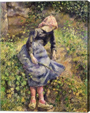 Girl with a Stick, 1881 by Camille Pissarro