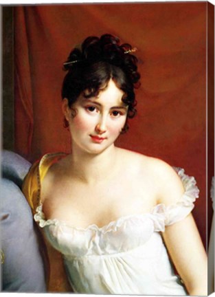 Portrait of Madame Recamier - detail by Francois Gerard
