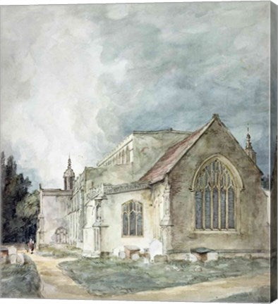 East Bergholt Church, c.1805-11 by John Constable