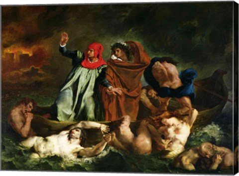 Dante and Virgil in the Underworld, 1822 by Eugene Delacroix