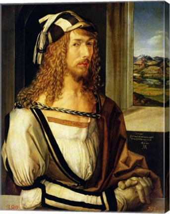 Self Portrait with Gloves, 1498 by Albrecht Durer