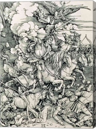 The Four Horsemen of the Apocalypse, Death, Famine, Pestilence and War by Albrecht Durer