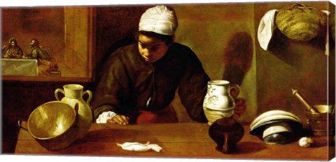 Kitchen Maid with the Supper at Emmaus, c.1618 by Diego Velazquez