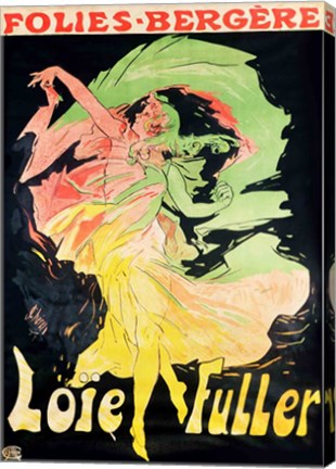 Folies Bergeres: Loie Fuller, France, 1897 by Jules Cheret