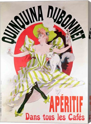 Poster advertising 'Quinquina Dubonnet' aperitif, 1895 by Jules Cheret