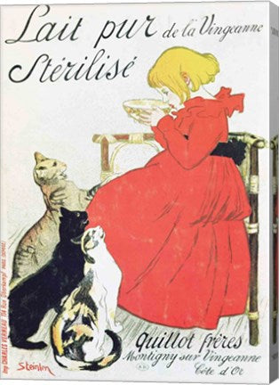 'Pure Sterilised Milk from La Vingeanne' by Theophile-Alexandre Steinlen