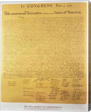 Declaration of Independence of the 13 United States of America of 1776