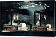 Midnight Race on the Mississippi by Frances flora bond Palmer