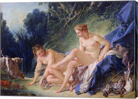 Diana getting out of her bath, 1742 by Francois Boucher