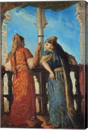 Jewish Women at the Balcony, Algiers, 1849 by Theodore Chasseriau