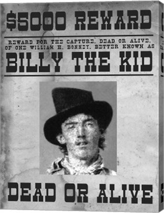 Billy The Kid Wanted Poster