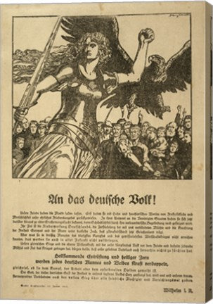 Franz Stassen - WWI - An Das Deutsche Volk